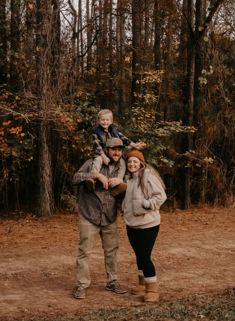 Taylor with her family