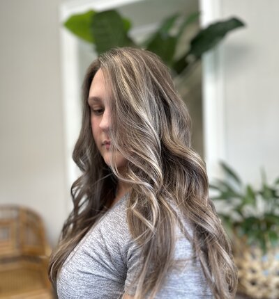 Rich brunette balayage — dimensional color